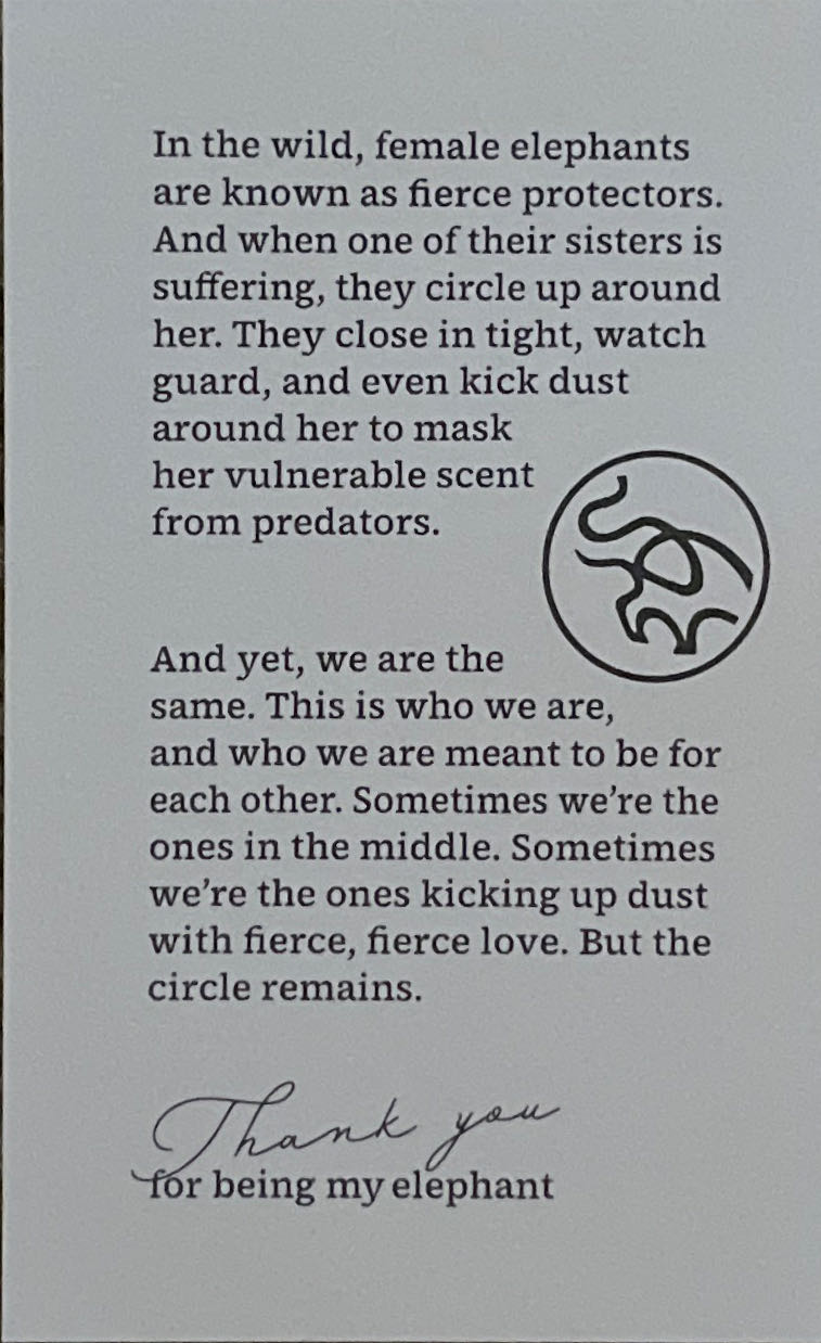 Sisterhood (wooden elephant)  (Friends) ornament collectible - Main Image 3