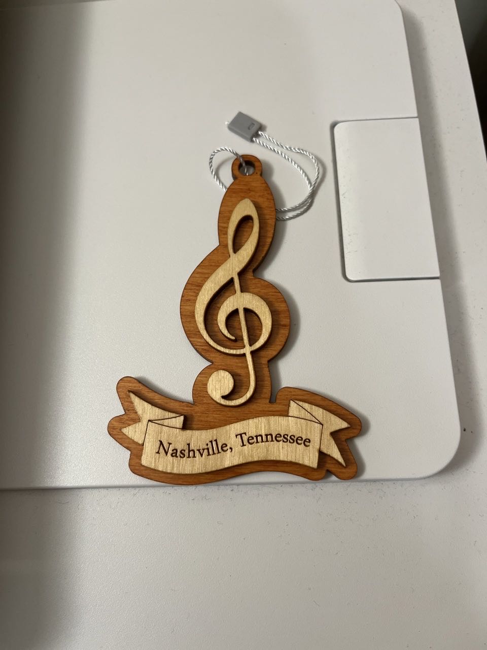 Nashville Music City (wooden music note)  (Visit) ornament collectible - Main Image 2