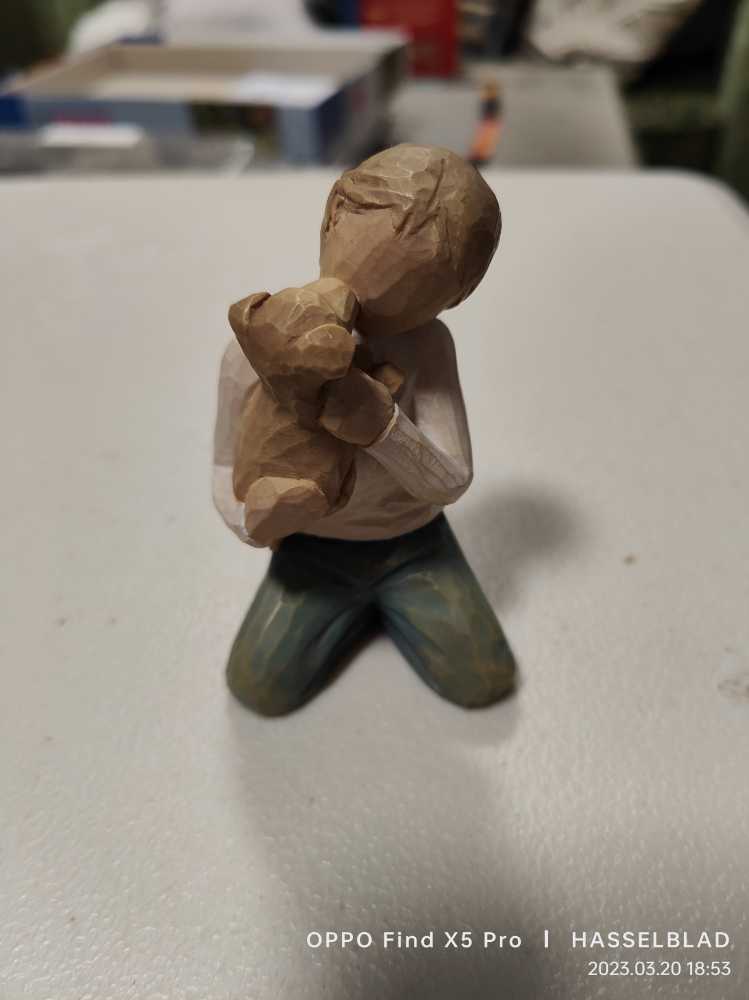 Gablonz - Birdcage - Plush Bird With Paper Beak & Plastic Feet - Gold & Silver