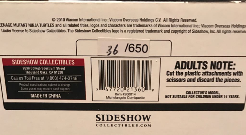 TMNT - Michelangelo - TMNT (Comics) ornament collectible [Barcode 747720213609] - Main Image 2