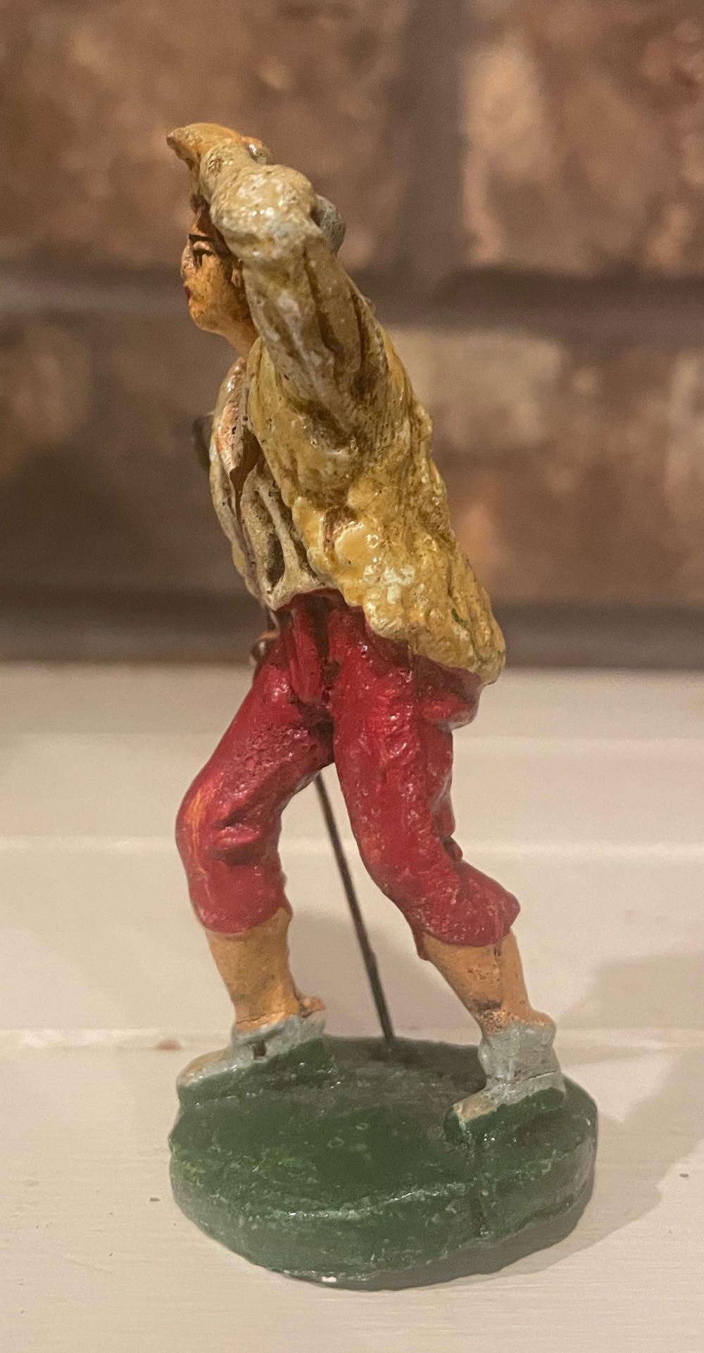 Chialu - (Set 3) - Shepherd - Looking With Staff In Hand - Shepherd (Nativity) ornament collectible - Main Image 4