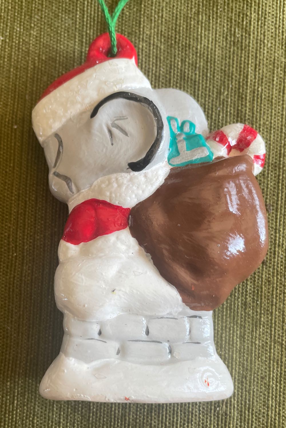 Ceramic - Alberta’s - Santa Mouse In Chimney - A245 - MOUSE (Ceramic) ornament collectible - Main Image 2