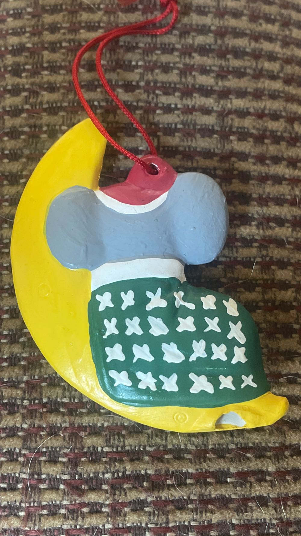 Ceramic - Alberta’s - Mouse On The Moon - A-126 - MOUSE (Ceramic Ornaments) ornament collectible - Main Image 2