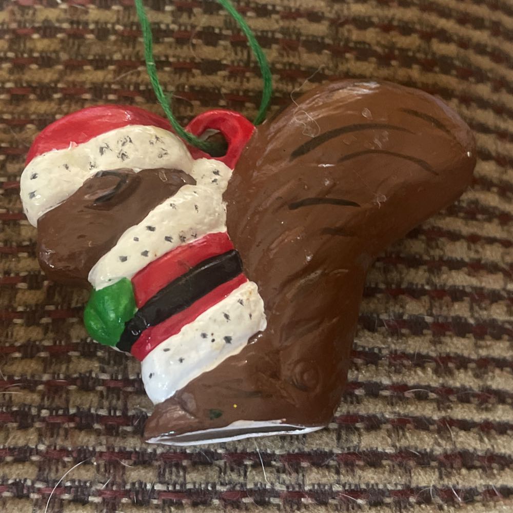 Ceramic - Alberta’s - Santa Squirrel - A-244 - Squirrel (Ceramic Ornaments) ornament collectible - Main Image 2