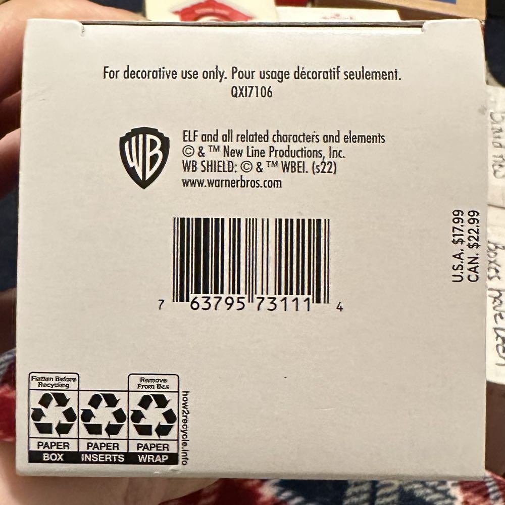 Papa Elf And Buddy The Elf - Elf (Movies & TV) ornament collectible [Barcode 763795731114] - Main Image 3