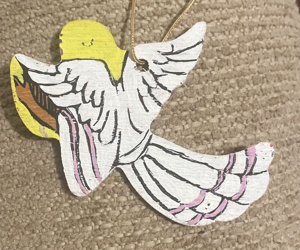 Arrow - Wood - Angel Playing Harp - Angel (Paint By Number) ornament collectible - Main Image 2