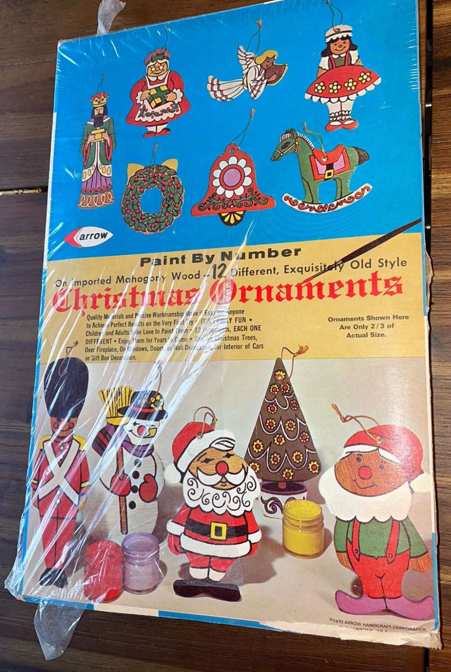 Arrow - Wood - Angel Playing Harp - Angel (Paint By Number) ornament collectible - Main Image 4