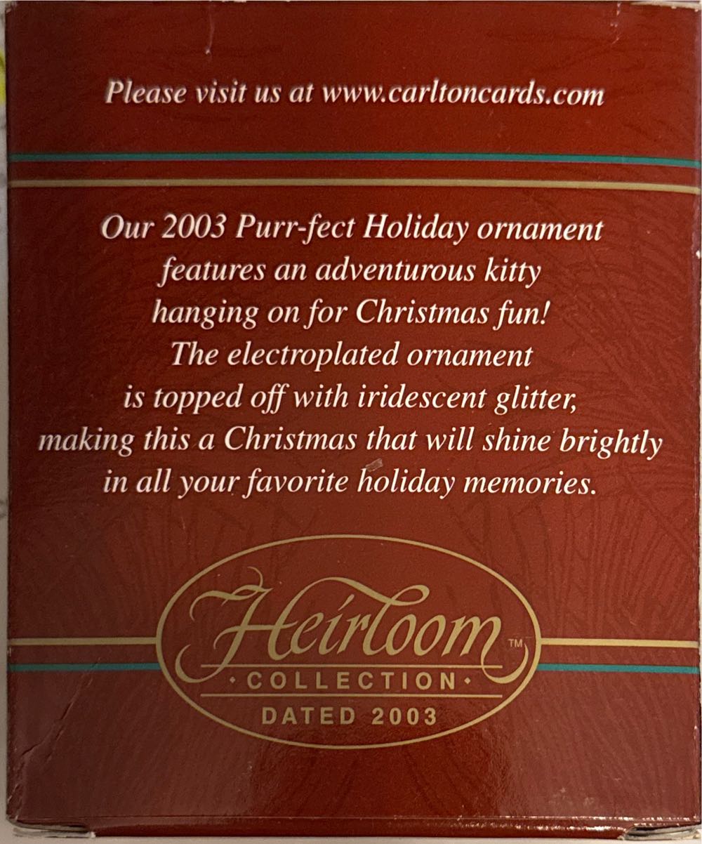 Carlton Cards Purr-fect Holiday - Cats (Cats) ornament collectible [Barcode 661526032663] - Main Image 2