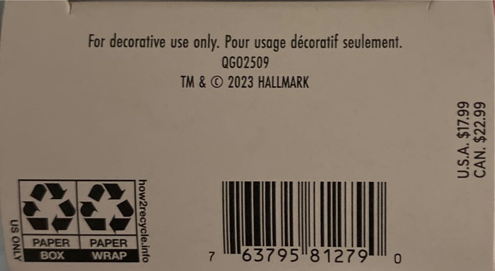 50 Sweet Years Special Edition - Celebrating 50 Years (Snowman) ornament collectible [Barcode 763795812790] - Main Image 4