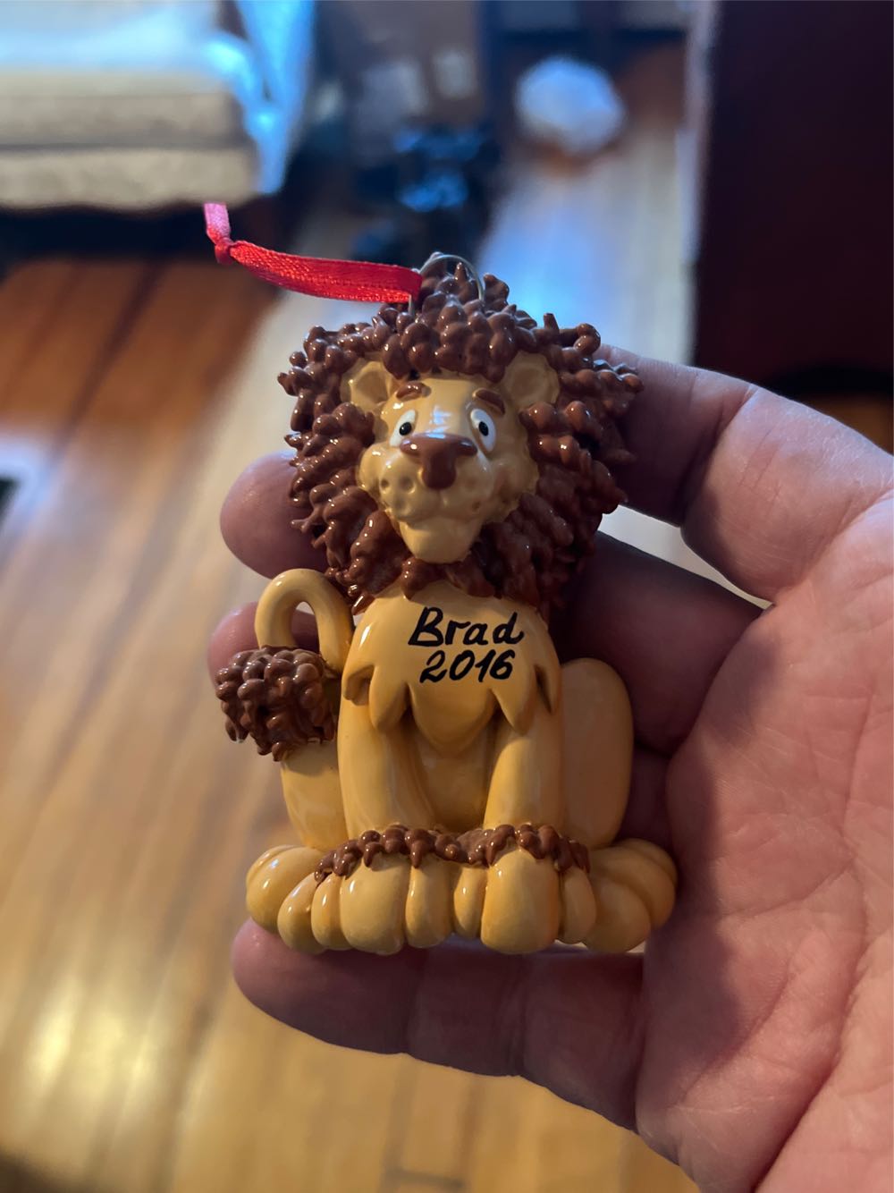 Lion Ornament 2016 Personalized  ornament collectible - Main Image 3