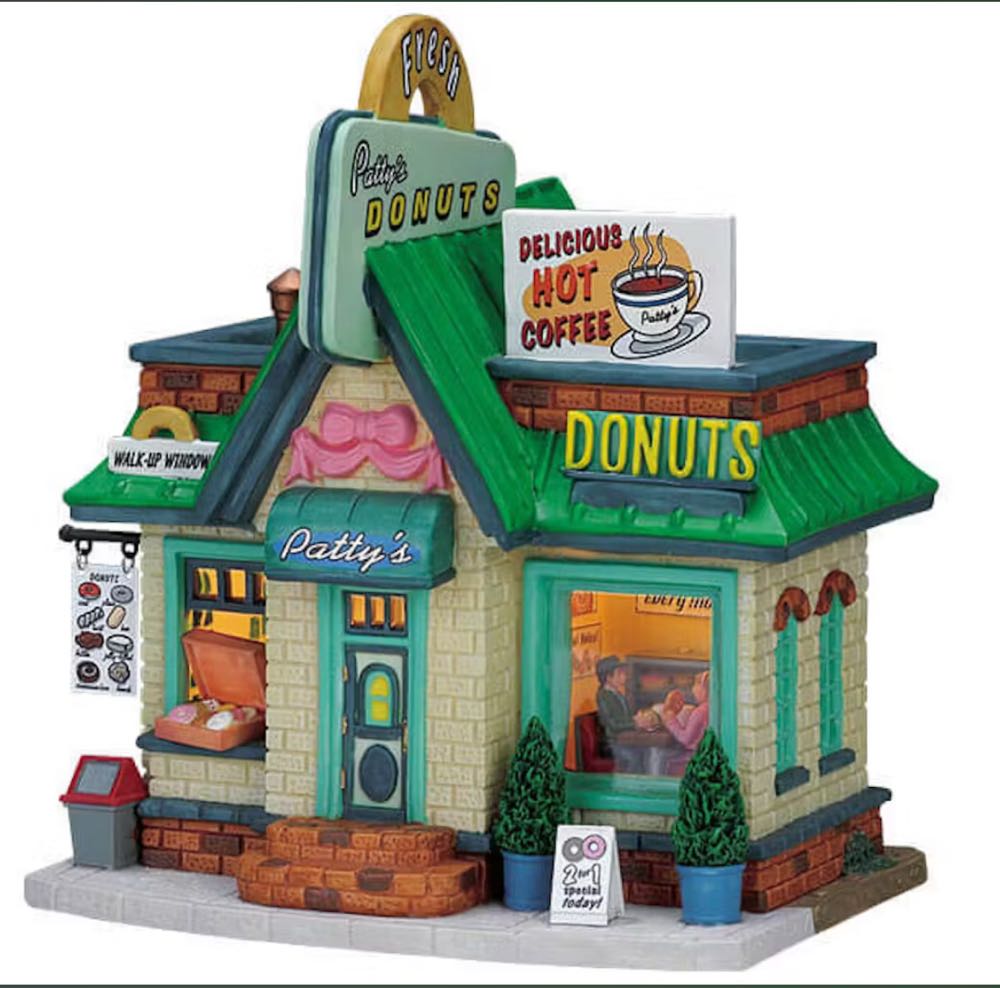 #75528 Patty’s Donuts - Caddington Village (Lighted Building) ornament collectible [Barcode 728162755285] - Main Image 2