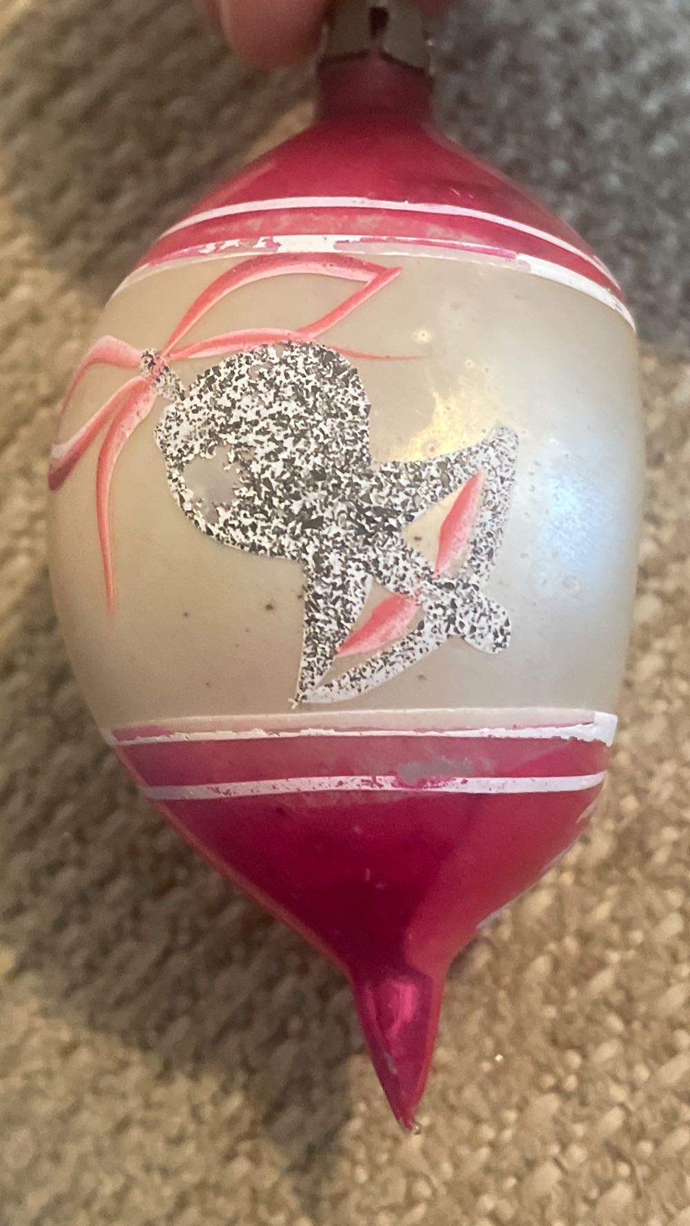 Poland - Teardrop - Reflector - Pink, White, Cream, - Reflector (Teardrop) ornament collectible - Main Image 2