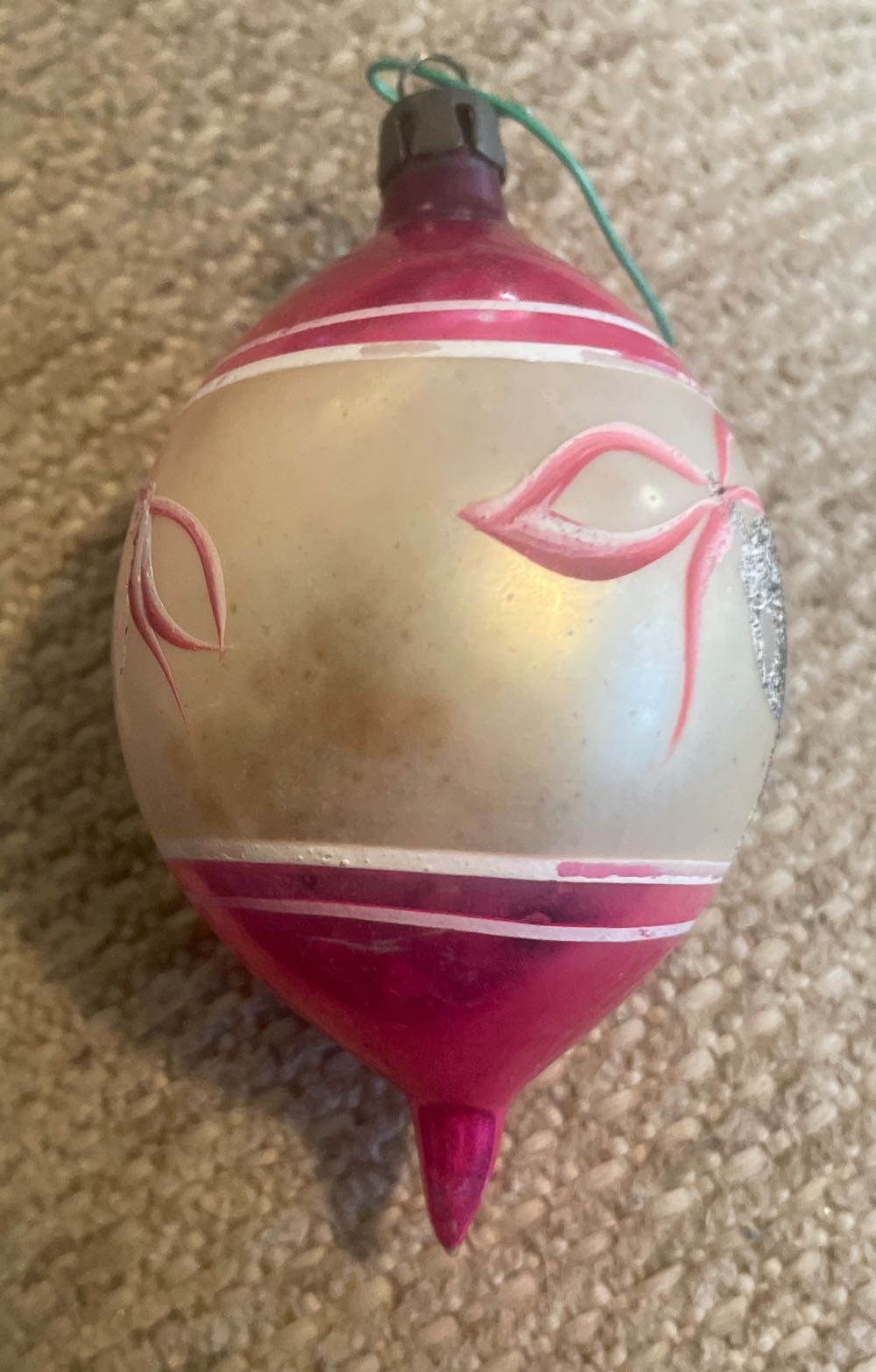 Poland - Teardrop - Reflector - Pink, White, Cream, - Reflector (Teardrop) ornament collectible - Main Image 3