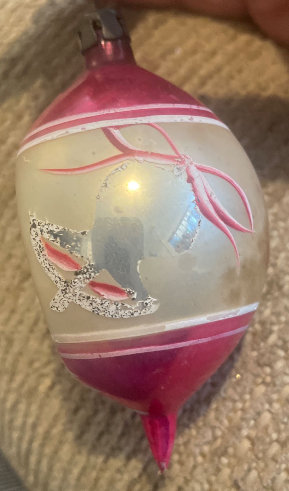 Poland - Teardrop - Reflector - Pink, White, Cream, - Reflector (Teardrop) ornament collectible - Main Image 4