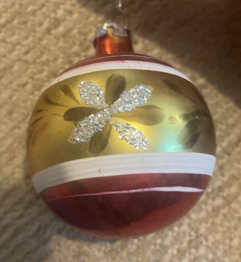 Poland - Round - Reflector - Red, Gold, White, Silver Glitter - Reflector (Round) ornament collectible - Main Image 3