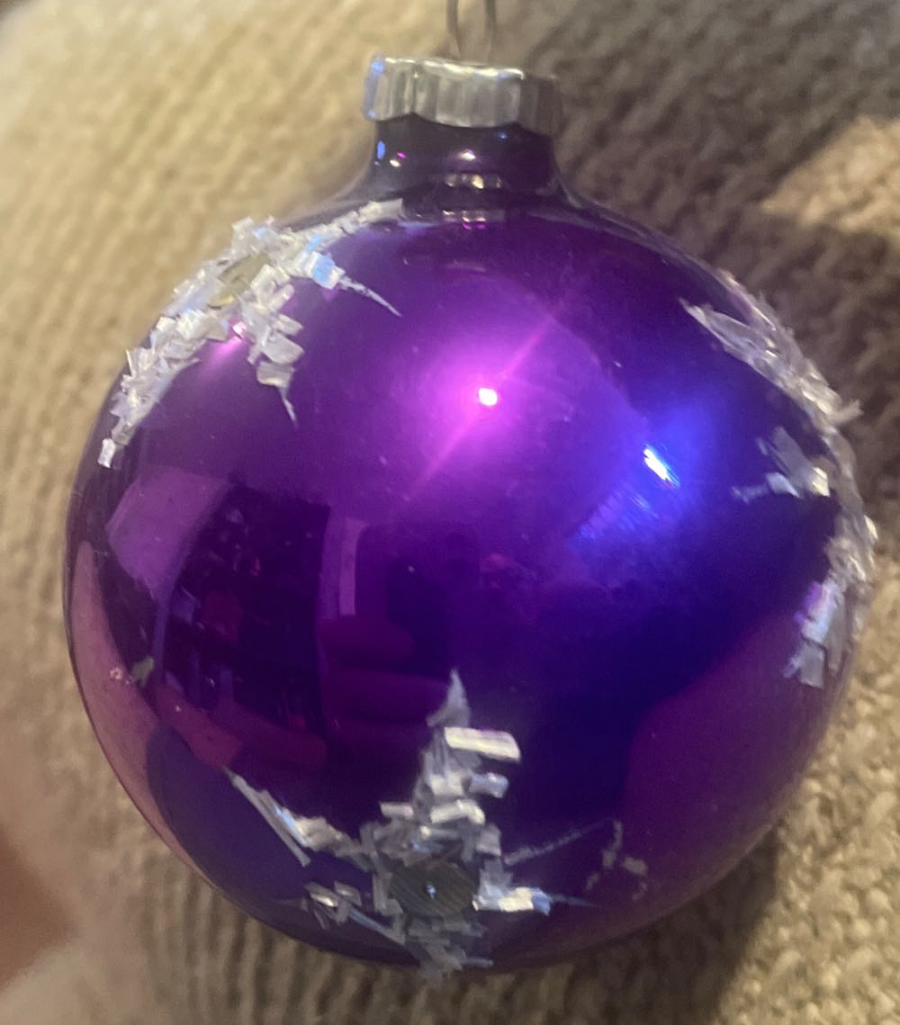 Shiny Brite - Round - Purple - Stars - Glitter (Round) ornament collectible - Main Image 3