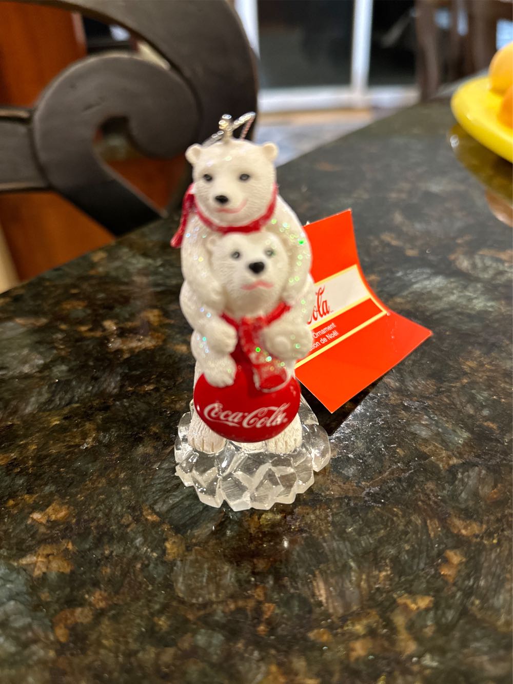 Coca-cola® Polar Bears With Sign Ornament  ornament collectible [Barcode 086131417887] - Main Image 2