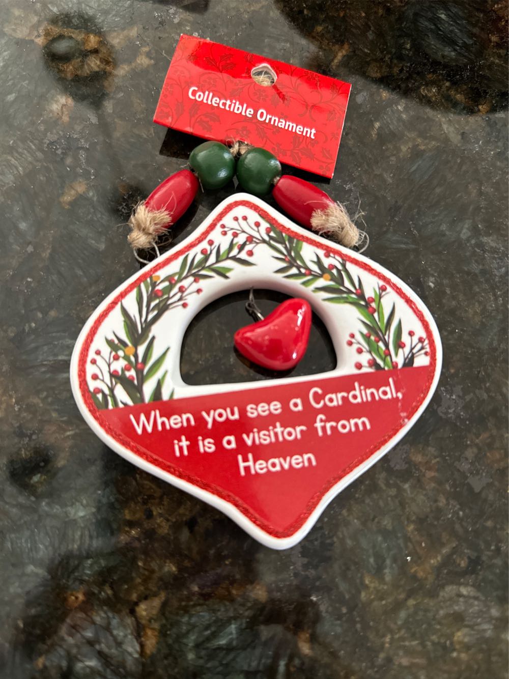When You See A Cardinal  ornament collectible [Barcode 696322434571] - Main Image 1