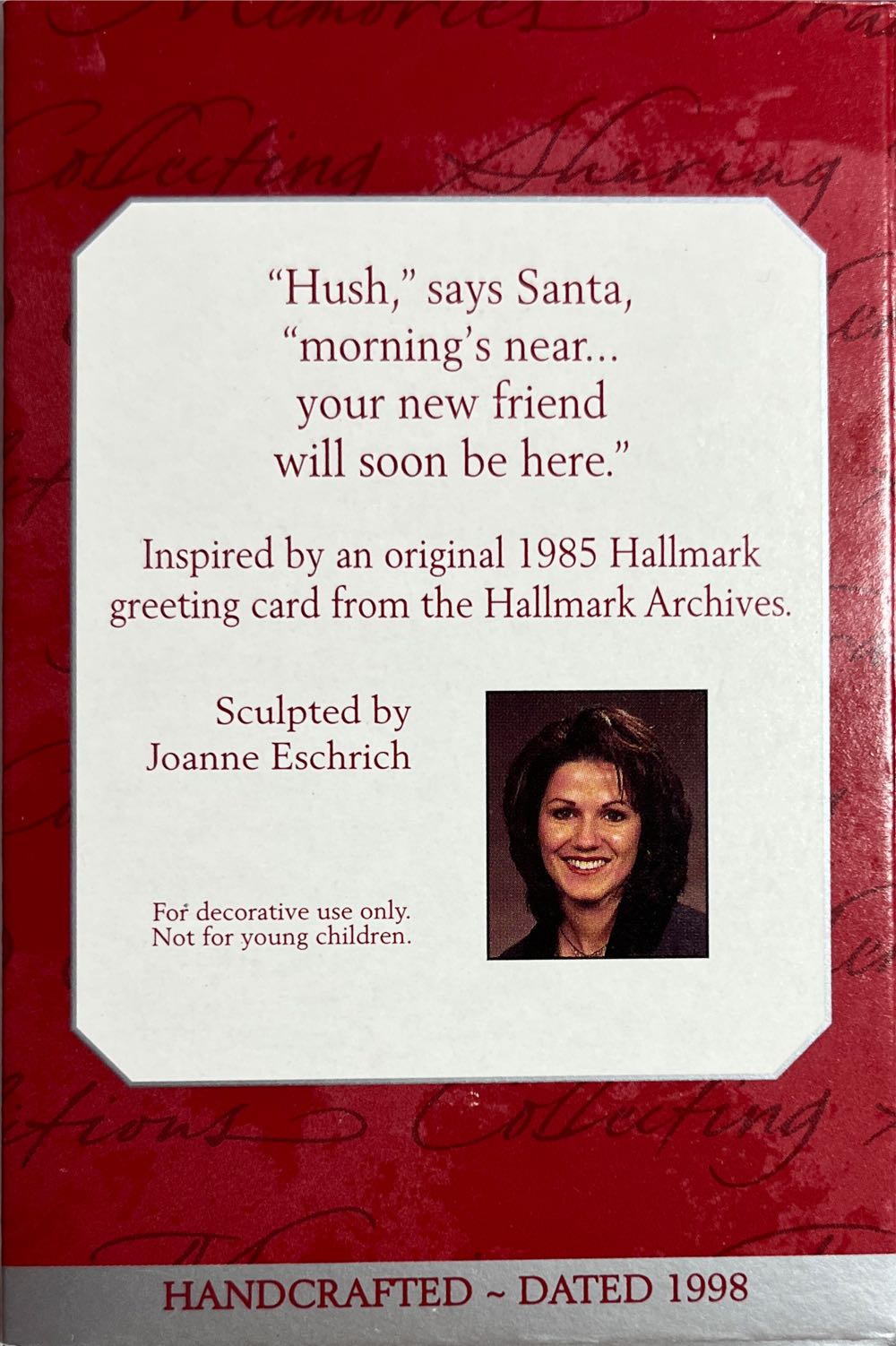 New Chrisrmas Friend  (Santa) ornament collectible - Main Image 2