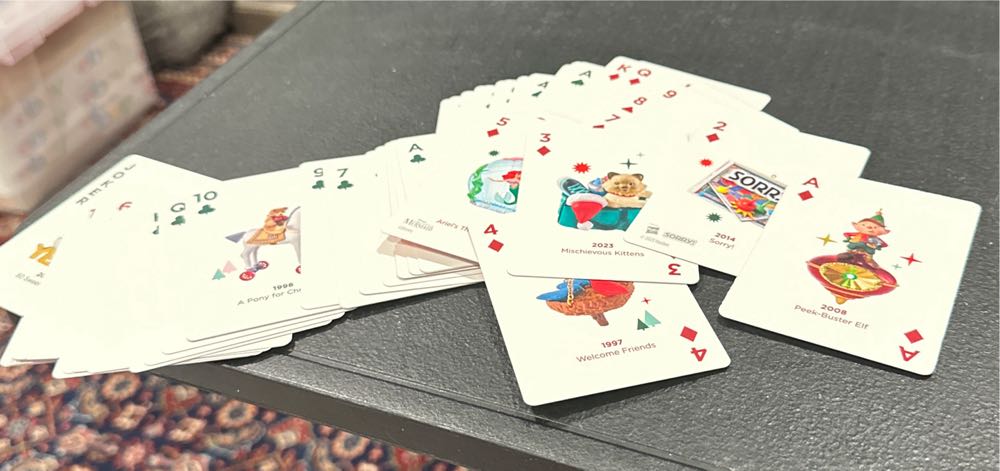 50th Anniversary Playing Cards - Keepsake Ornament 50th Anniversary (Playing Cards) ornament collectible - Main Image 2