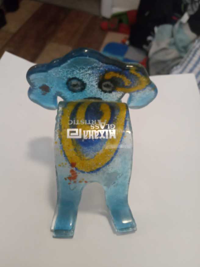 Mixaha Glass Dog - Mixaha Glass (Glass Blown Ornaments) ornament collectible - Main Image 2