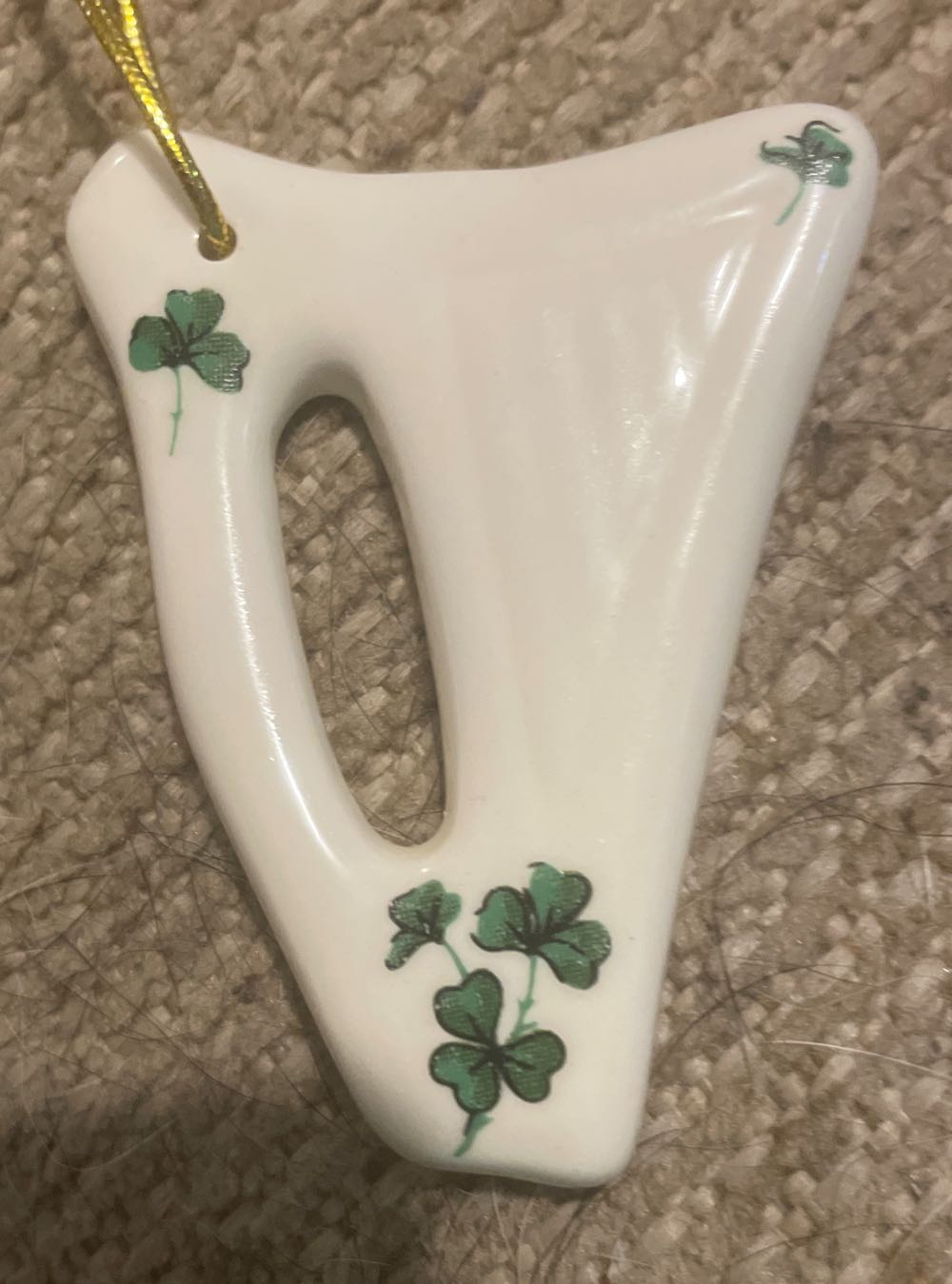 Shiny Brite - Mushroom - Unsilvered - Frosted Rim - Green, Red