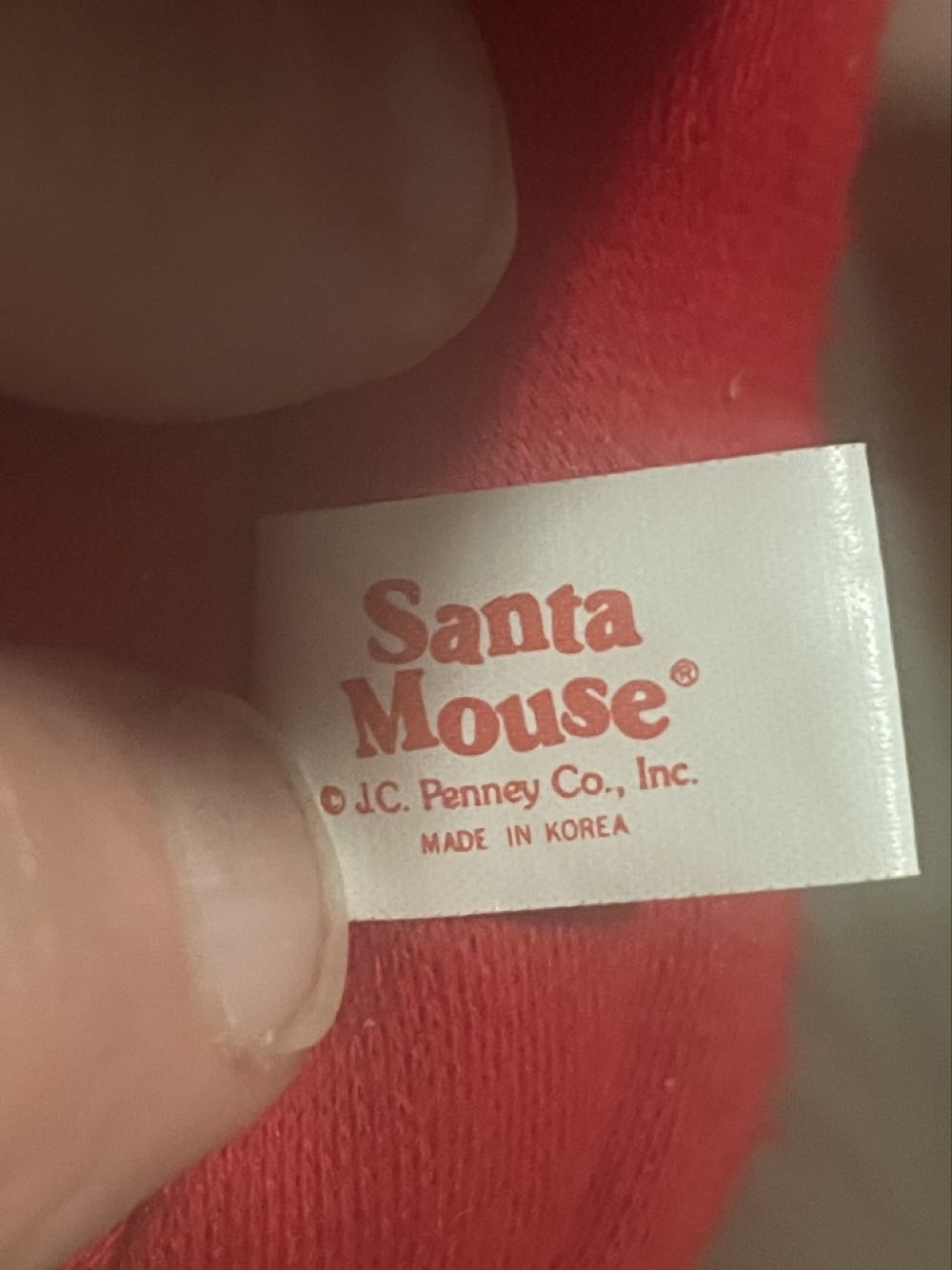 J.C. Penny - Santa Mouse - Plush - Santa Mouse (Book Characters) ornament collectible - Main Image 3