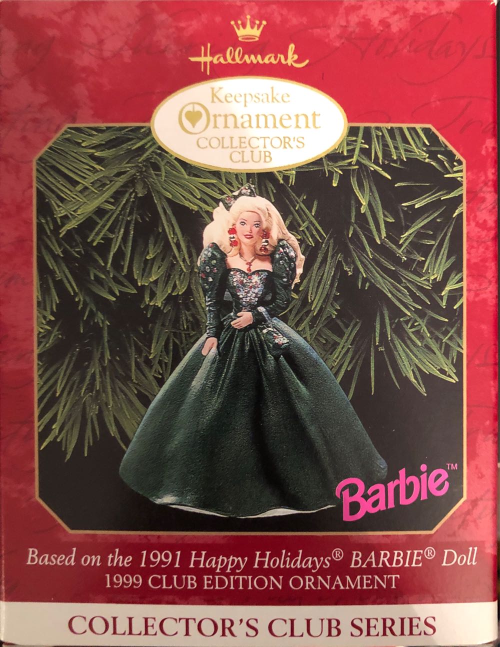 Needlepoint - Father Christmas - With Holly