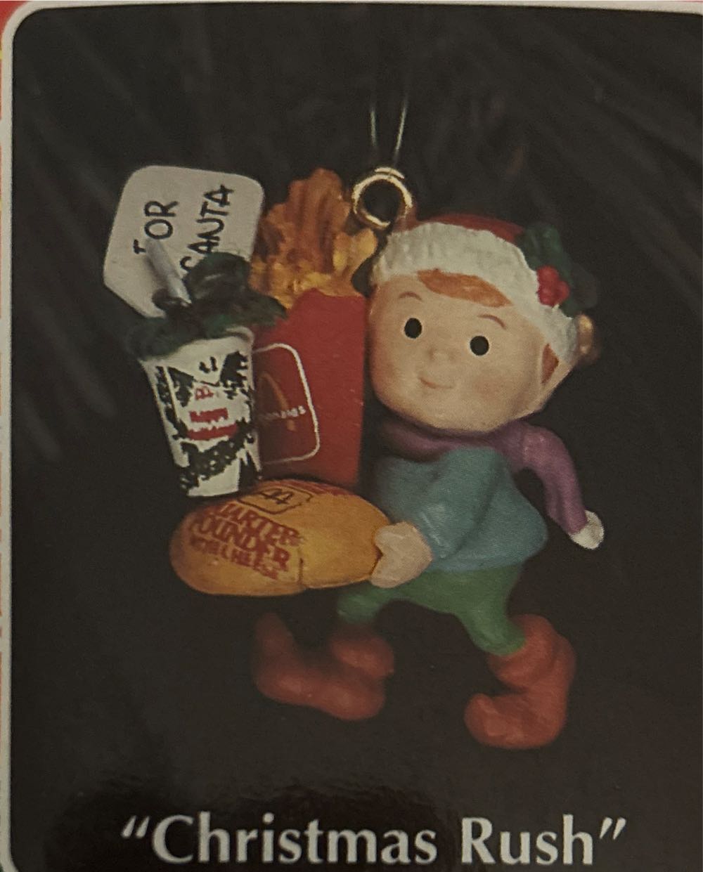 Enesco Christmas Rush McDonald’s - Food ornament collectible [Barcode 045544122382] - Main Image 1