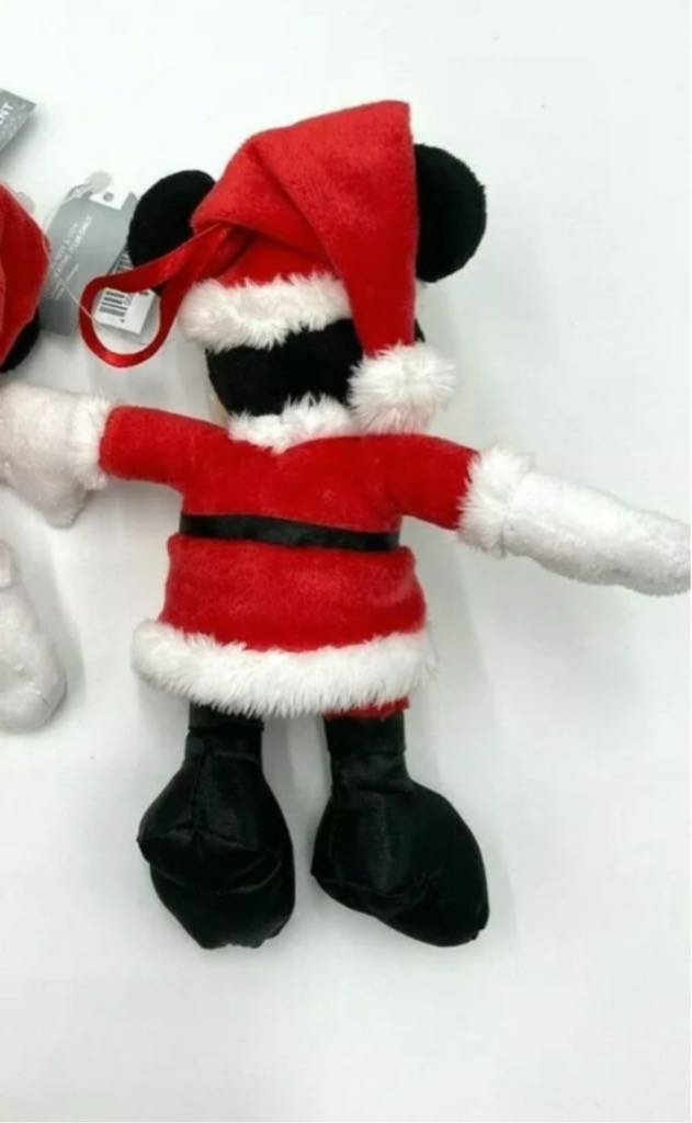DISNEY SANTA MICKEY MOUSE PLUSH CHRISTMAS ORNAMENT  ornament collectible - Main Image 2