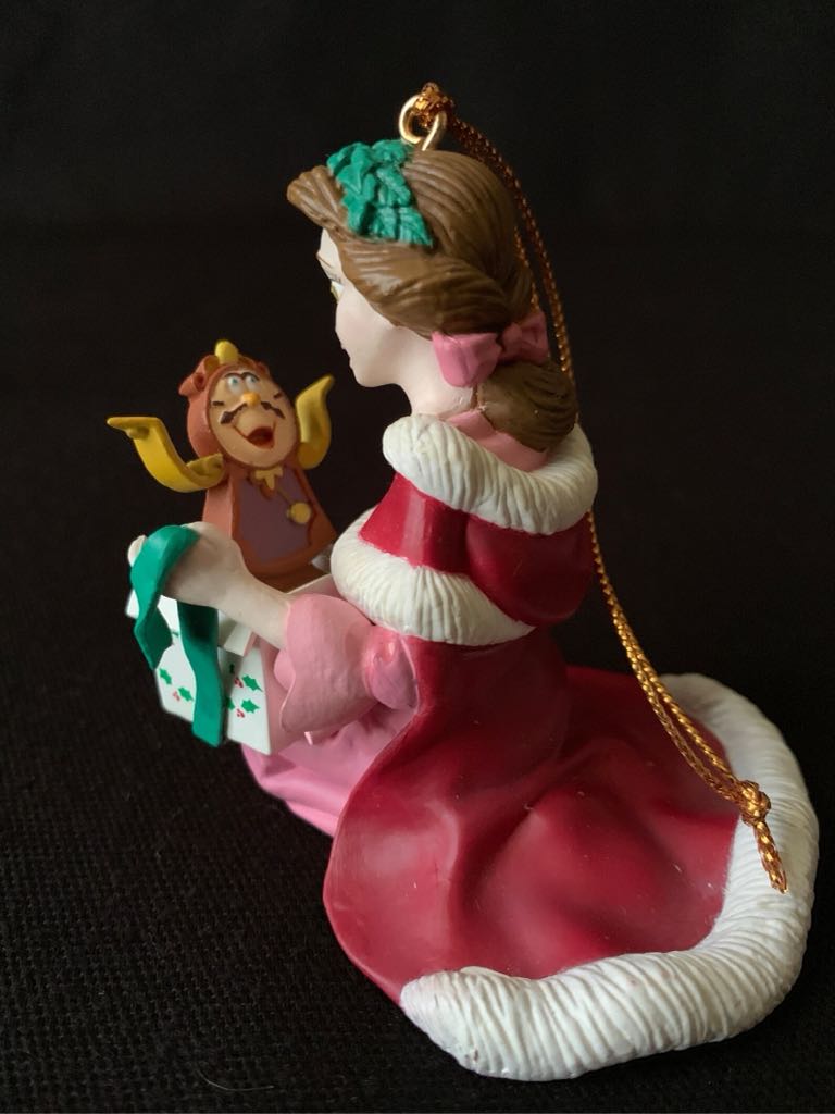 Belle With Cogsworth - Disney Christmas Magic (Disney’s beauty and the beast) ornament collectible - Main Image 2