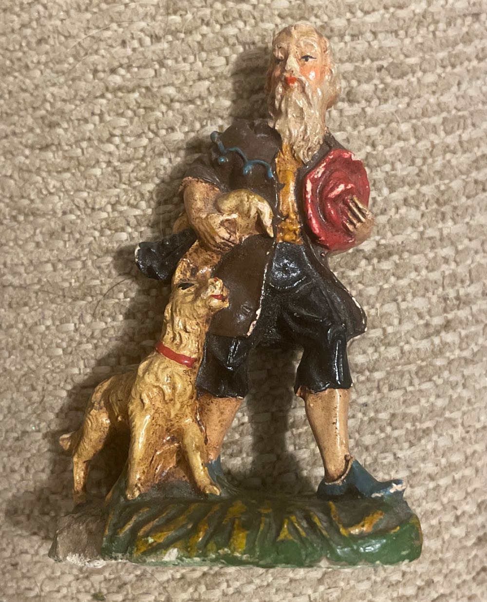 Santa In Glitter Green Plane