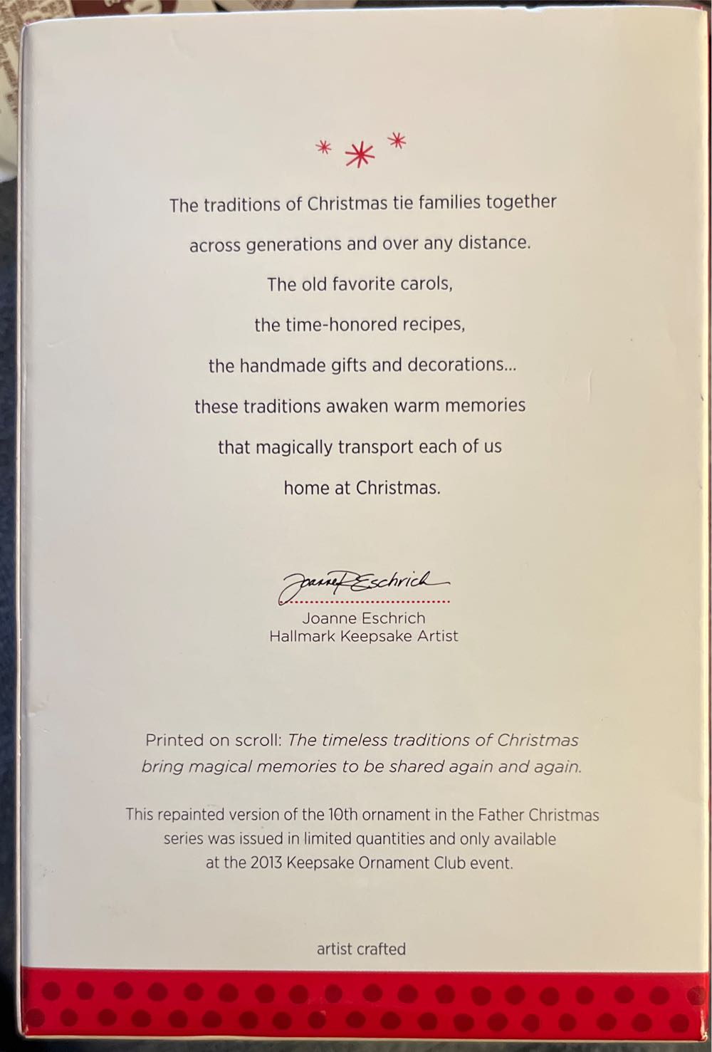 Father Christmas 2013 Event Exclusive - Father Christmas (Father Christmas) ornament collectible - Main Image 2