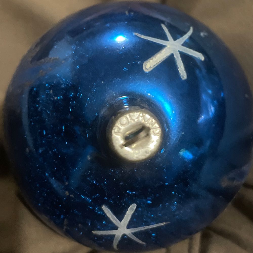 Poland - Round - Stars - Blue - Stencil (Round) ornament collectible - Main Image 3