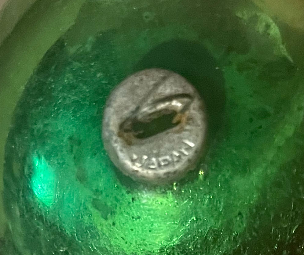 Japan - Round - Green - Stencil - Merry Christmas - Stencil (Round) ornament collectible - Main Image 3