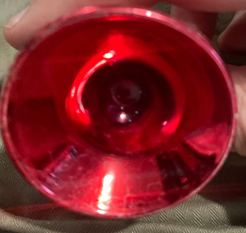 West Germany - Bell - Red - Glitter Lines - Glitter (Bell) ornament collectible - Main Image 2