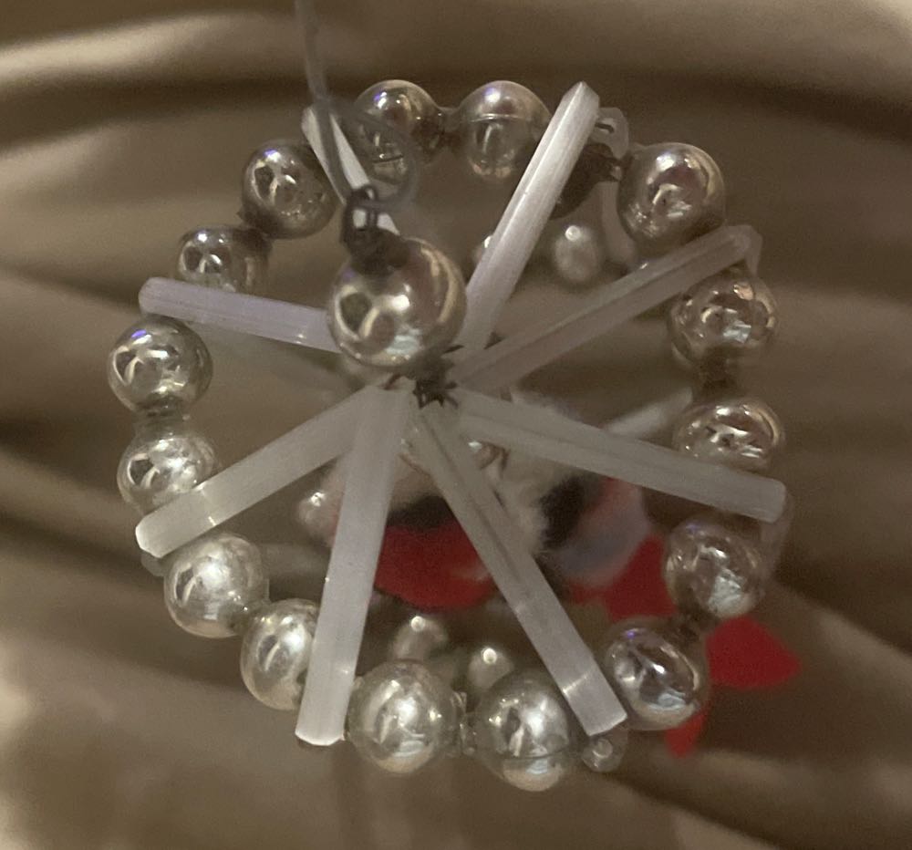 Gablonz - Birdcage - Plush Bird Paper Beak & Plastic Feet - Birdcage (Beads) ornament collectible - Main Image 2