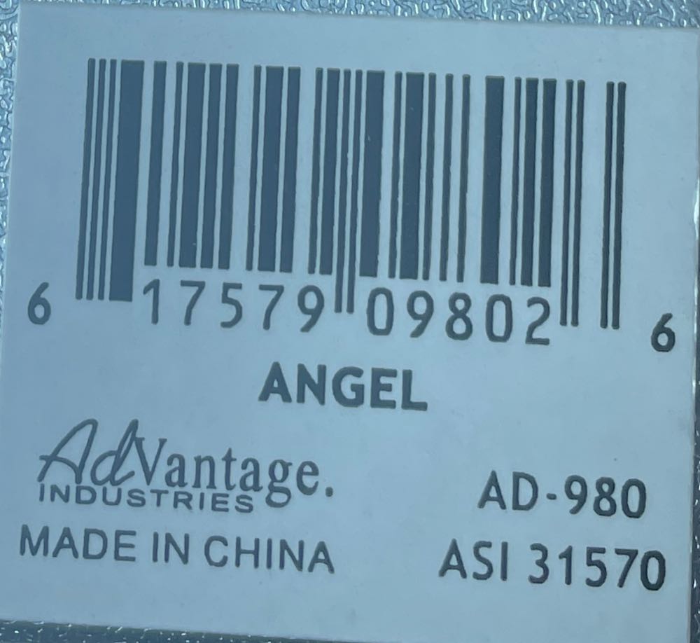 Advantage industries - Snowflake - Stained Glass - Angel - #802 - Stained Glass (Silver Snowflake) ornament collectible - Main Image 2