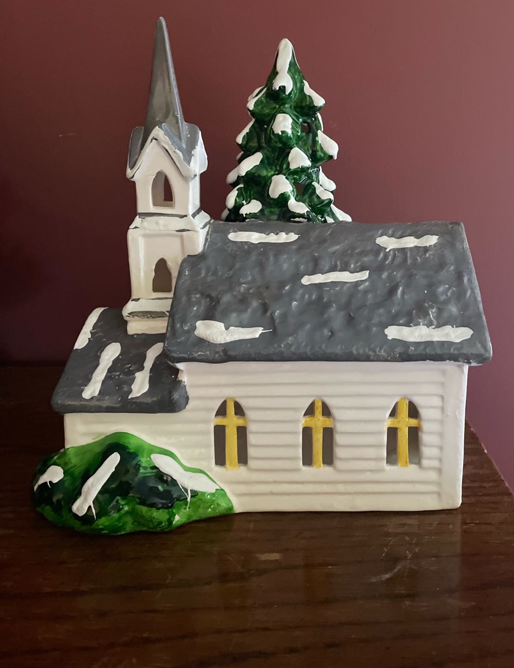 Dept. 56 - Original Snow Village - Christmas - Building - Countryside Church - 56.50583 - Original Snow Village - Building (Light Up Village) ornament collectible - Main Image 2