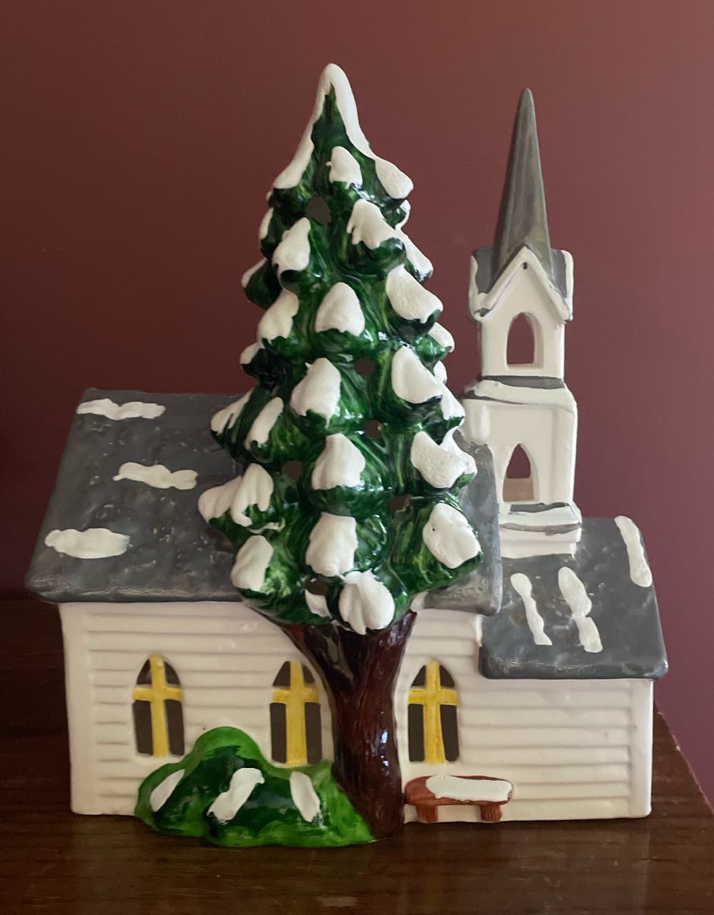 Dept. 56 - Original Snow Village - Christmas - Building - Countryside Church - 56.50583 - Original Snow Village - Building (Light Up Village) ornament collectible - Main Image 4