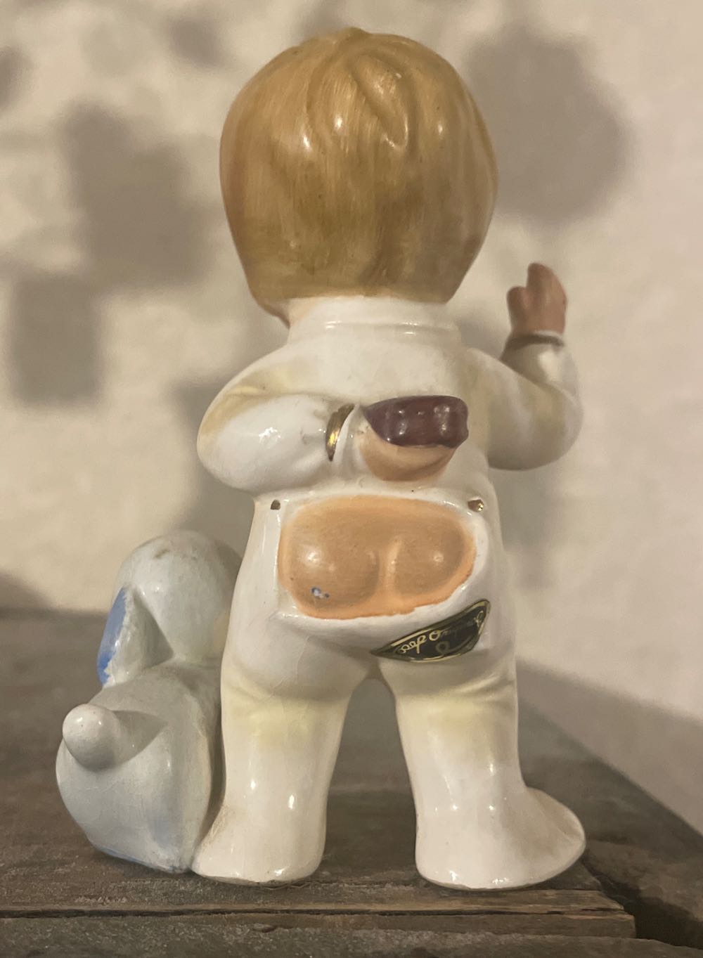 Josef Originals - Happiness Is - Boy With Puppy - Holly Collar - Happiness Is (Collectible Series) ornament collectible - Main Image 3