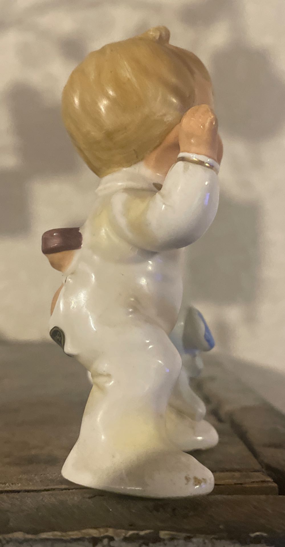 Josef Originals - Happiness Is - Boy With Puppy - Holly Collar - Happiness Is (Collectible Series) ornament collectible - Main Image 4