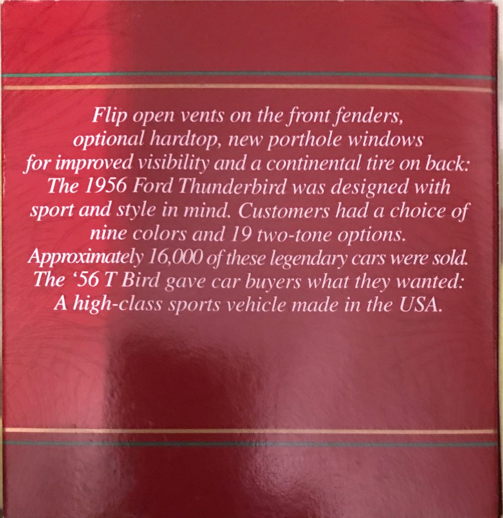 Carlton Cards Ford Thunderbird Cruisin Christmas #1  ornament collectible [Barcode 018100514747] - Main Image 2