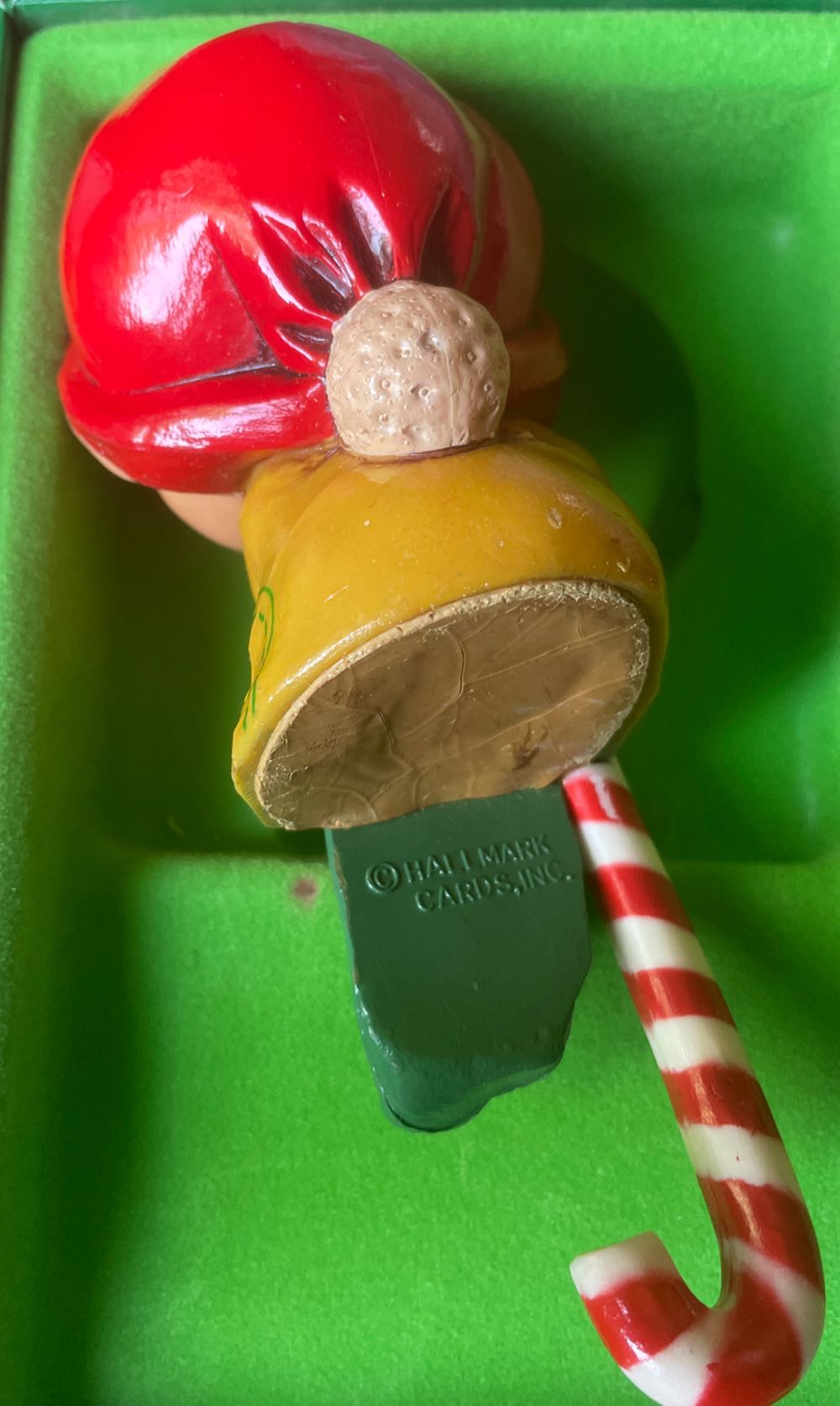 Hallmark - Stocking Hanger - 1984 - Elf With Candy Cane - In Box - Elf (Stocking Hanger) ornament collectible - Main Image 2
