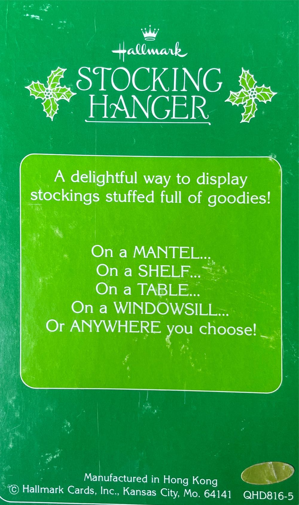 Hallmark - Stocking Hanger - 1984 - Elf With Candy Cane - In Box - Elf (Stocking Hanger) ornament collectible - Main Image 4
