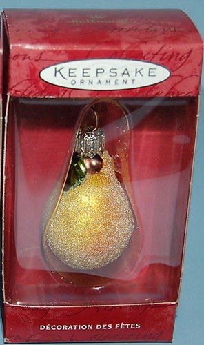 Li’l Pear - Hand blown Glass (Sparkling Tree Jewelry) ornament collectible [Barcode 015012583793] - Main Image 1