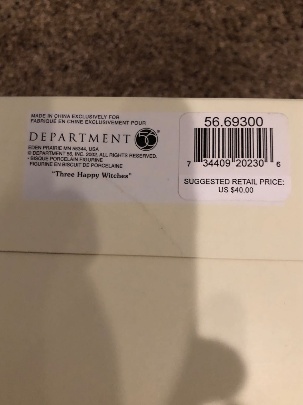 Dept 56 Snowbabies Halloween Happy Three Witches  ornament collectible [Barcode 734409202306] - Main Image 2