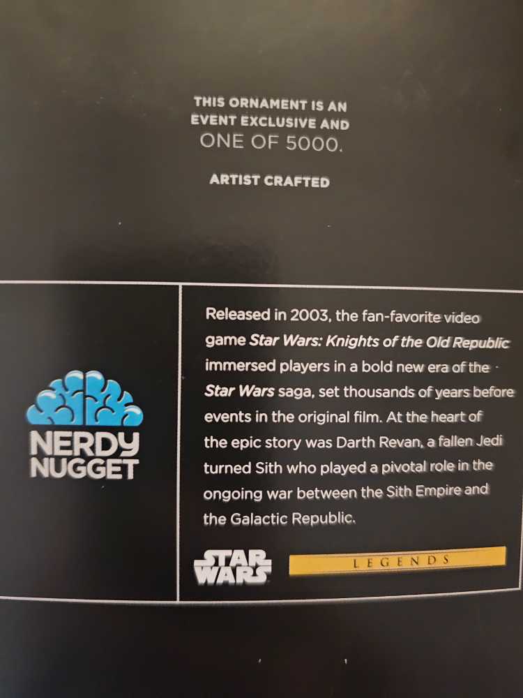 SW Darth Revan   ornament collectible - Main Image 2