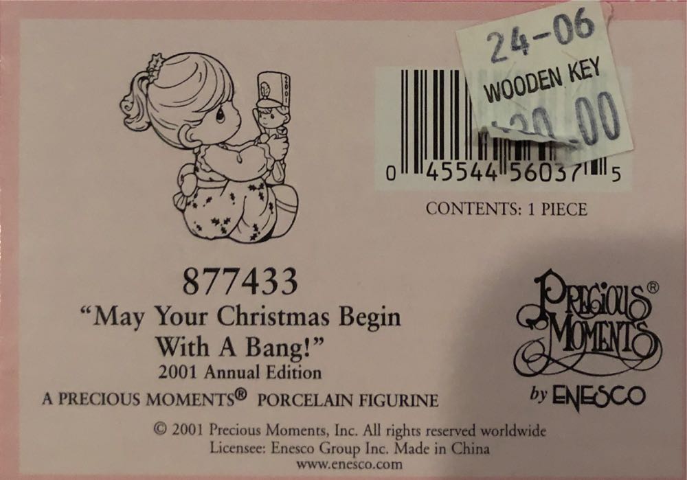 Precious Moments May Your Christmas Begin With A Bang 877433  ornament collectible [Barcode 045544560375] - Main Image 2