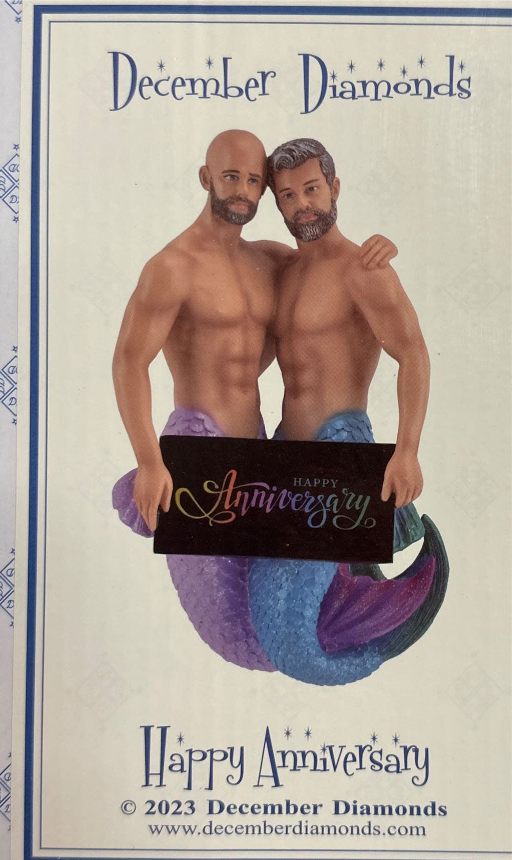 Happy Anniversary - Mermen (One World, One Ocean, Let’s Protect It!) ornament collectible [Barcode 807962554356] - Main Image 2